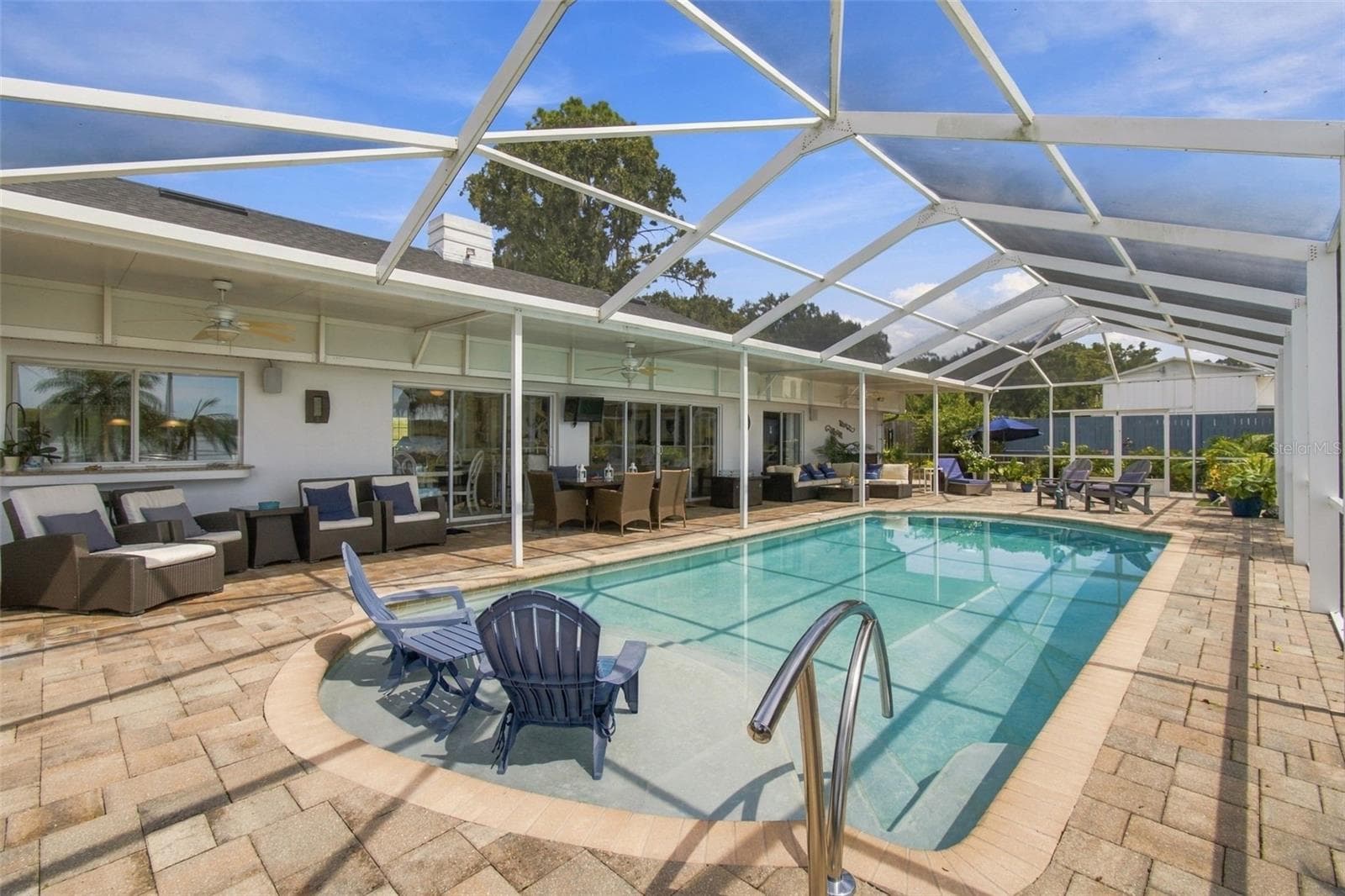 Screen enclosed pool - 1921 MANOR CIR SE, WINTER HAVEN