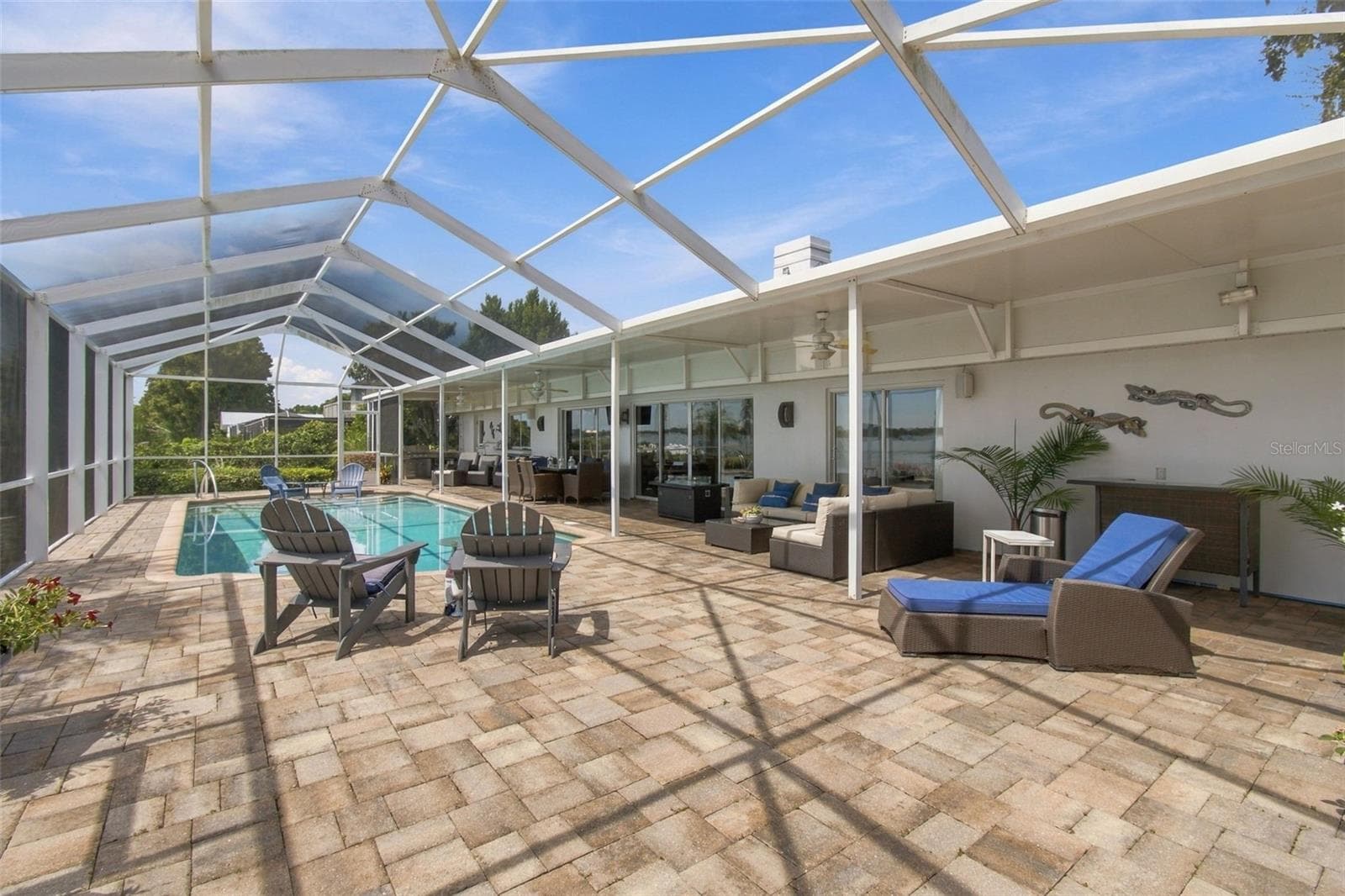 Screen enclosed pool - 1921 MANOR CIR SE, WINTER HAVEN