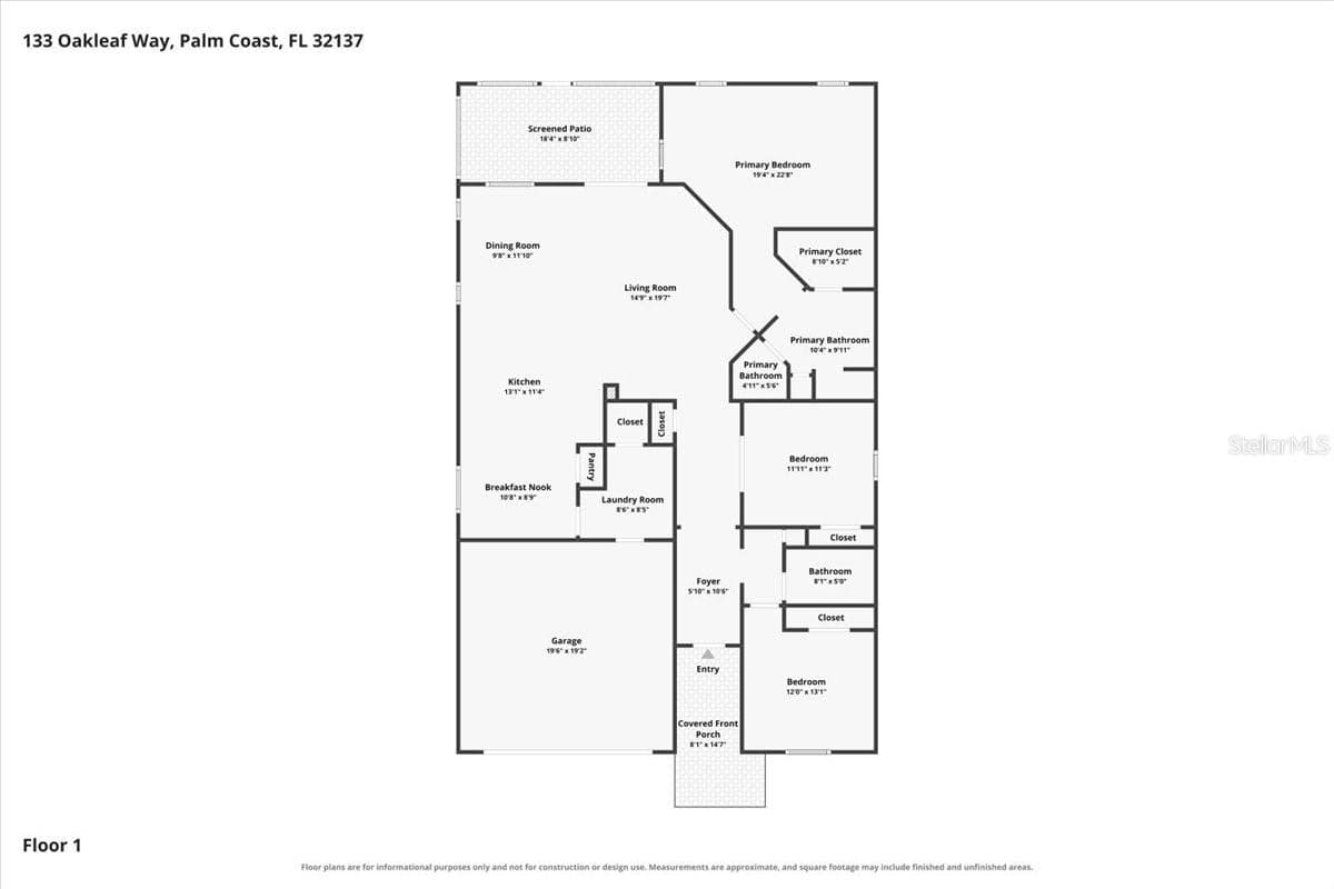 Single Family Residence at 133 OAKLEAF WAY, PALM COAST, photo 19 of 42