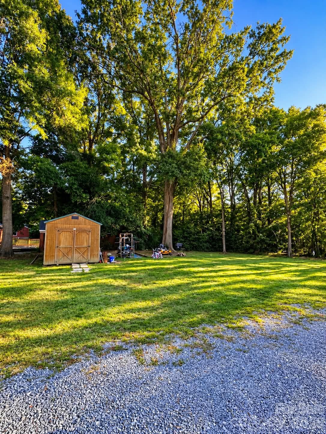Half of the backyard - 114 S White Street, Marshville