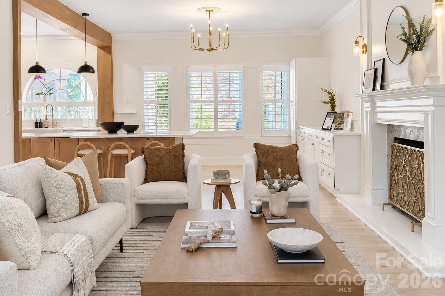Designed for gathering, with an easy connection between the kitchen and main living spaces. - 4341 Old Saybrook Court, Charlotte
