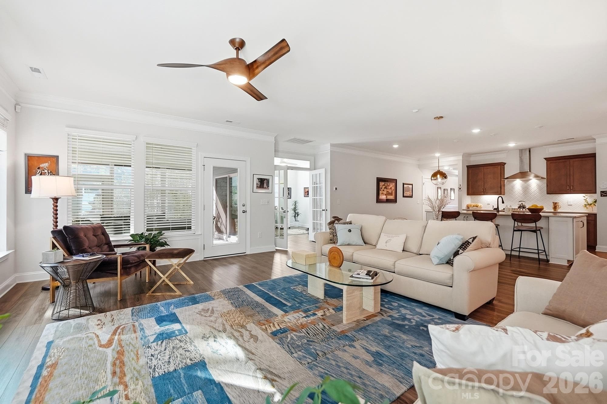 One entry into the 3 season room from great room - 2014 Old Evergreen Parkway, Indian Trail