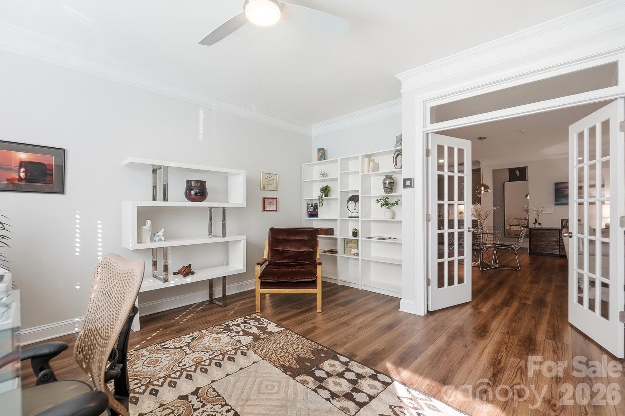 White shelves next to french door stays! - 2014 Old Evergreen Parkway, Indian Trail