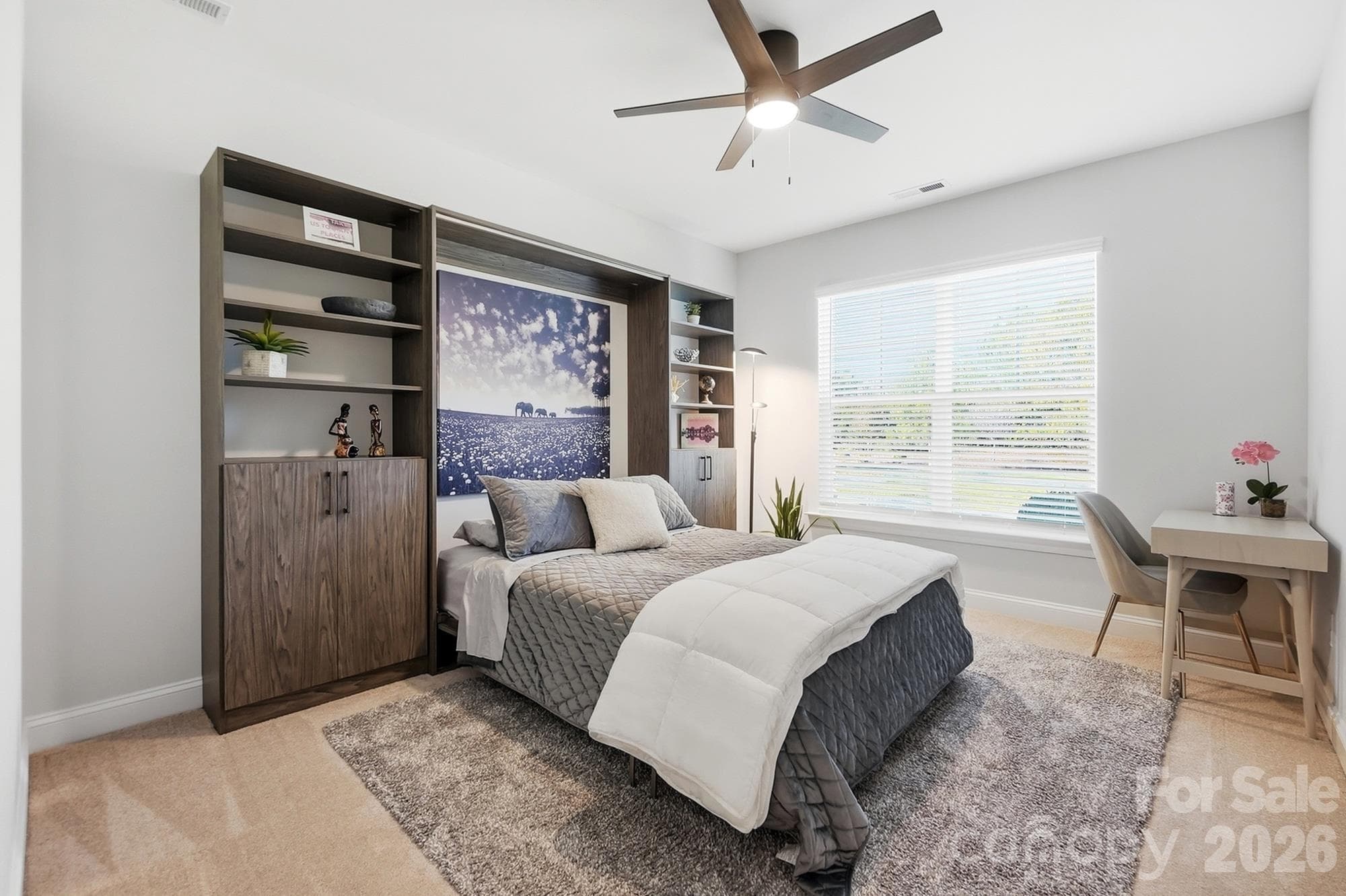 Third bedroom with Murphy bed and shelves included! - 2014 Old Evergreen Parkway, Indian Trail