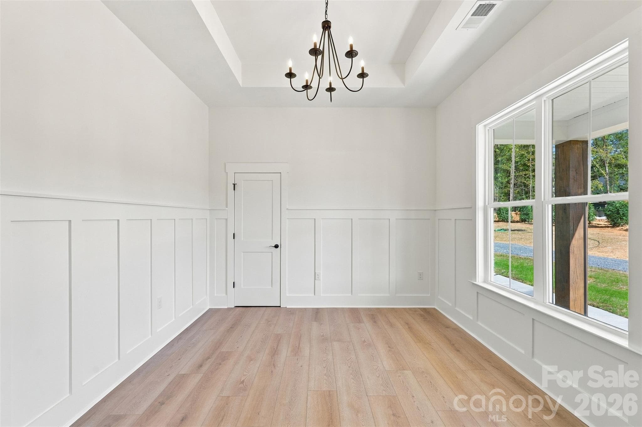 Office- tray ceiling, stained french doors, molding - 394 S NC 200 Highway, Stanfield