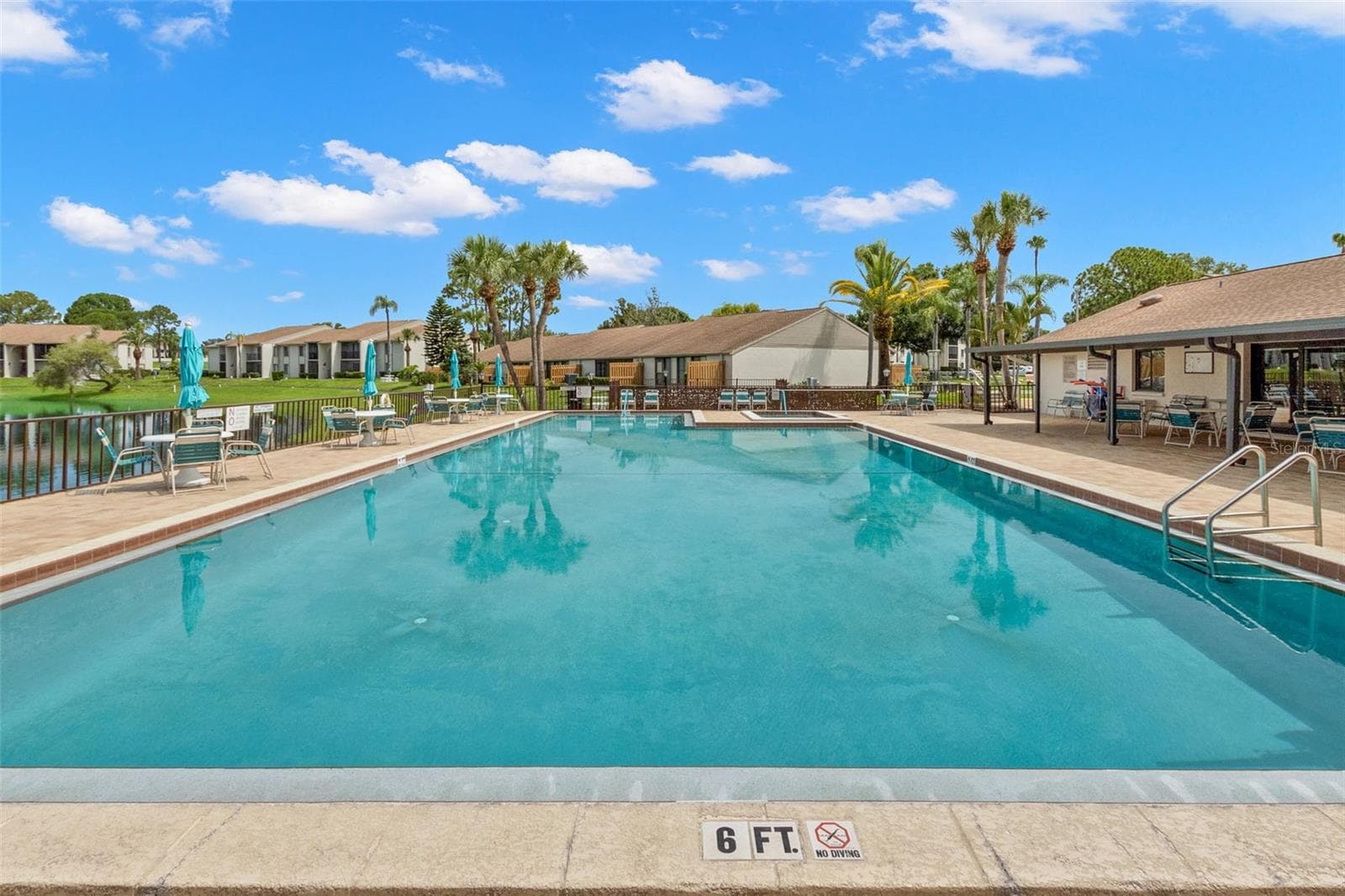 Pool view - 1708 PINE RIDGE WAY E #B2, PALM HARBOR