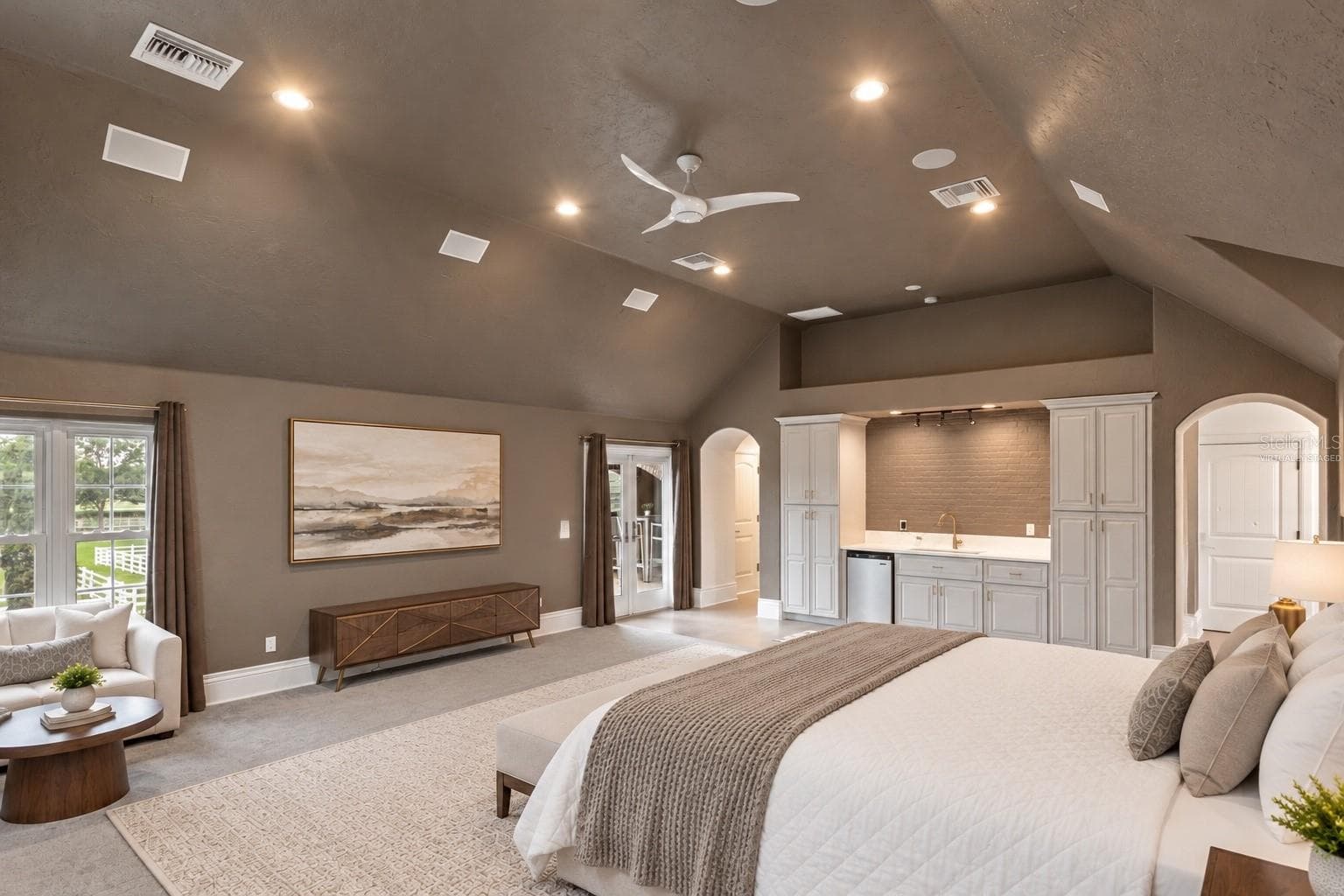 Virtually staged to show how the theater room can be converted back into a 4th bedroom suite - 11410 TROTTING DOWN DR, ODESSA