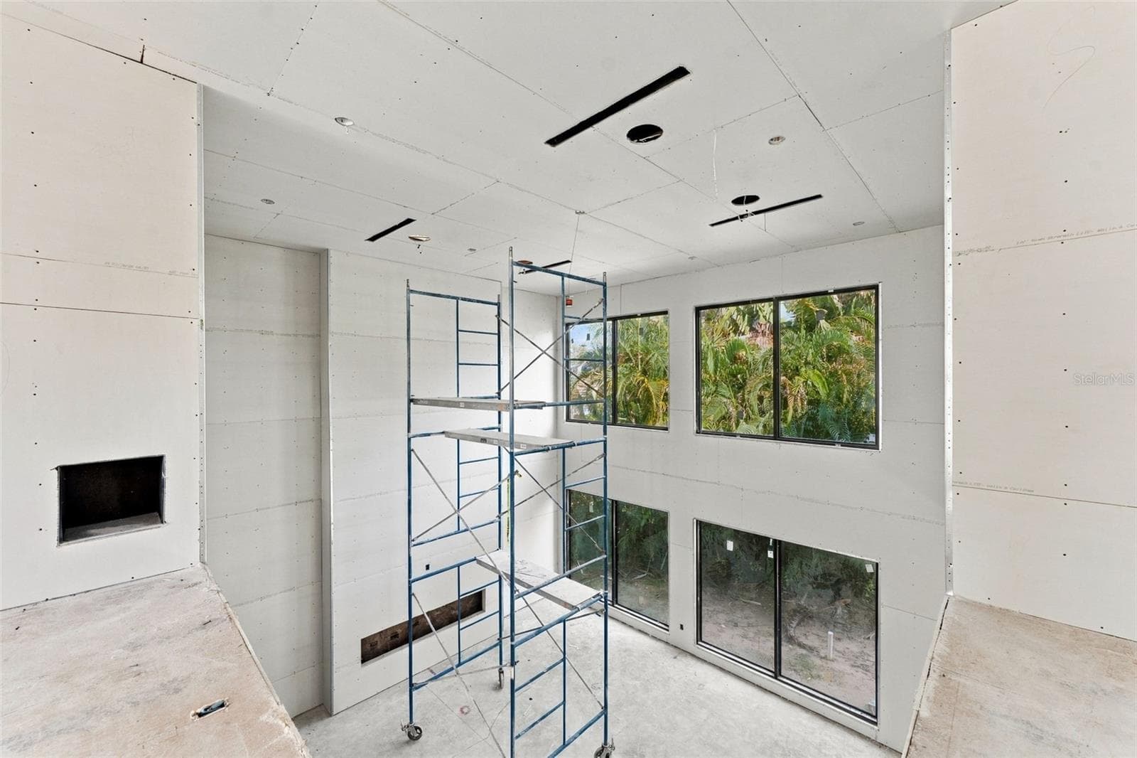Progress photo overlooking upstairs living area - 4523 W ROSEMERE RD, TAMPA