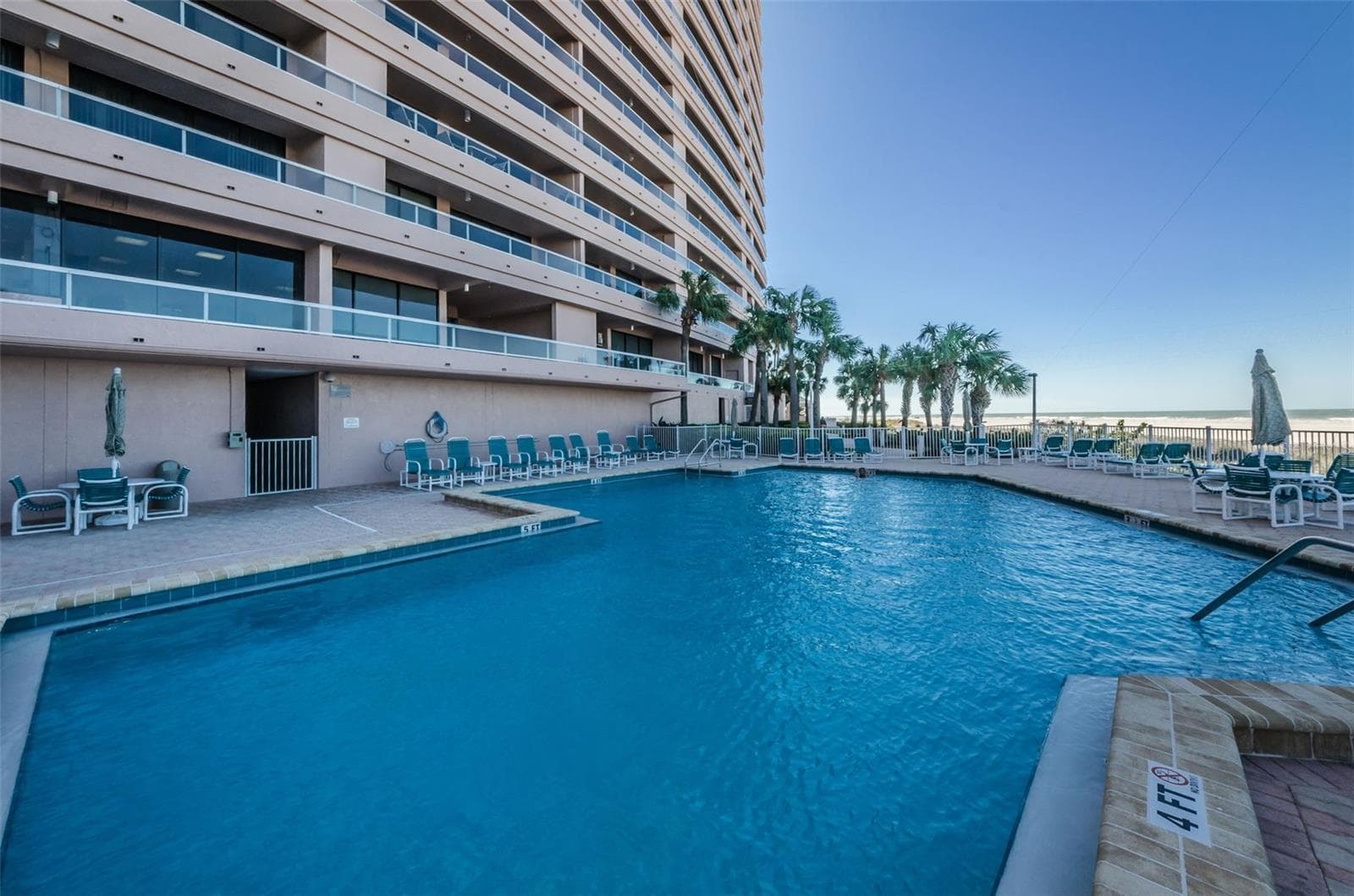 Heated Inground Pool for CBC II - 1310 GULF BLVD #14E, CLEARWATER