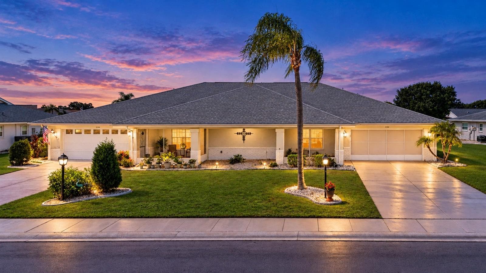 Staged Twilight - 2108 MEADOWLARK LN, SUN CITY CENTER