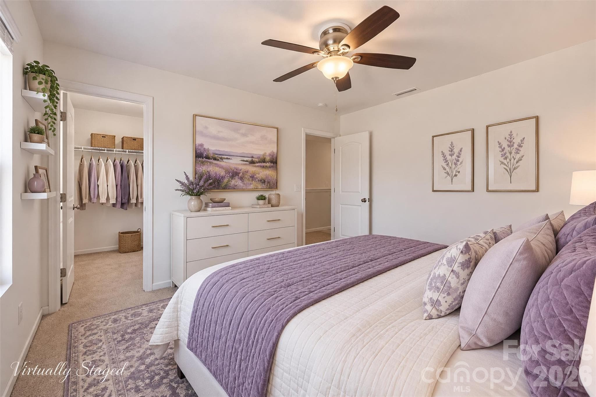 Virtually Staged - Bedroom 2 - 2304 Amesbury Court, Albemarle