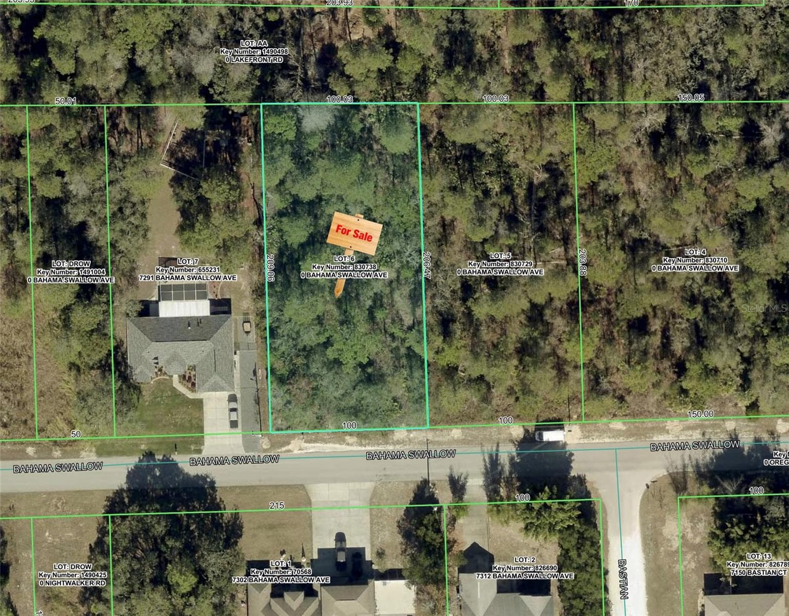 Aerial View of Property - 7301 BAHAMA SWALLOW AVE, WEEKI WACHEE