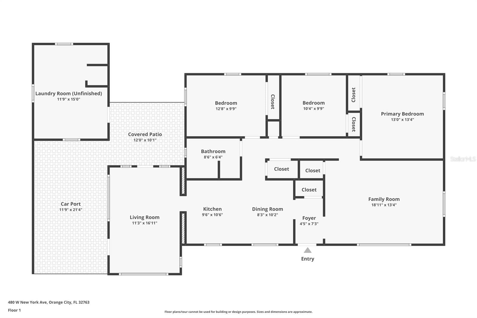 Floor Plan - 480 W NEW YORK AVE, ORANGE CITY
