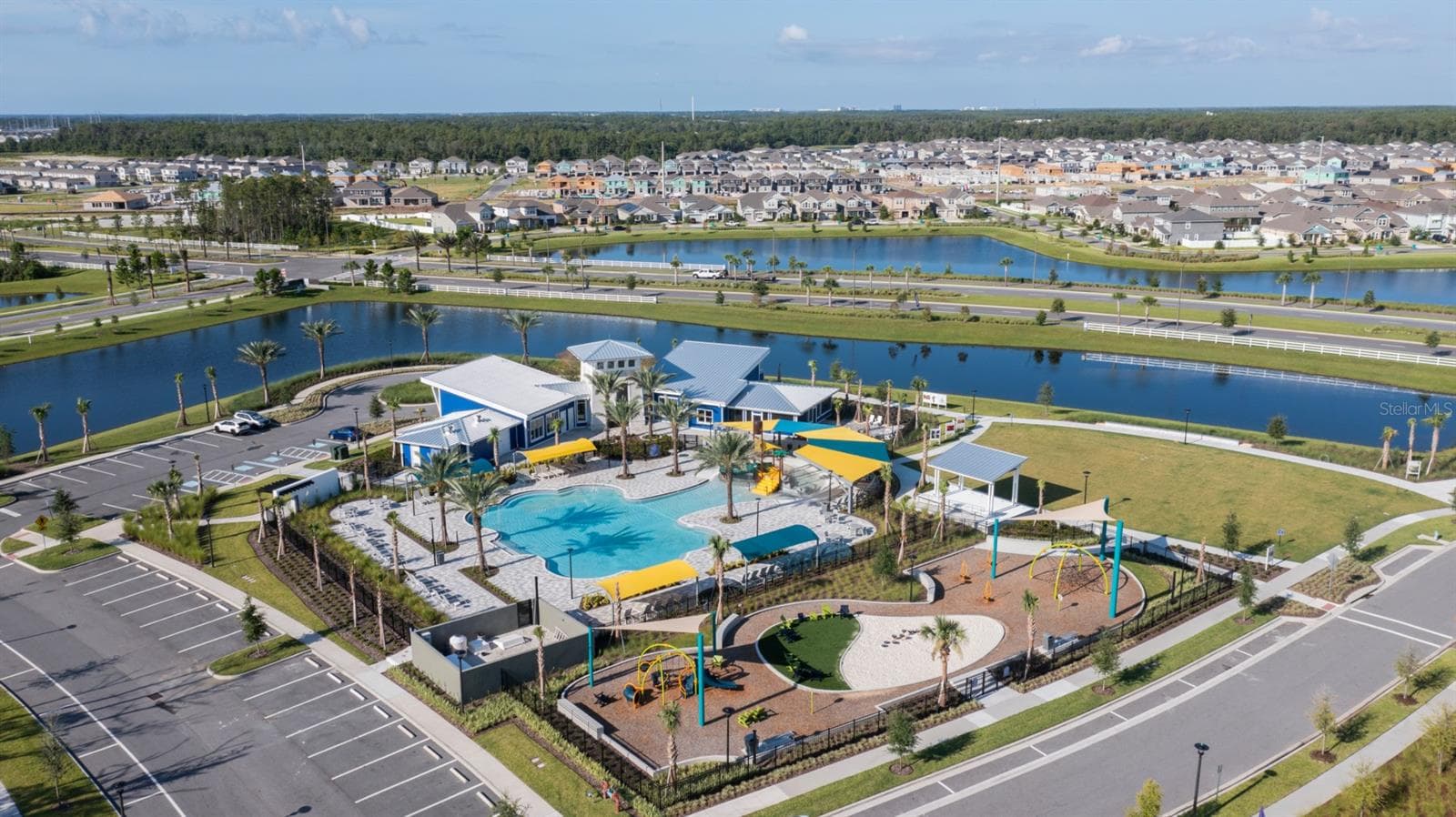 Meridian Parks Amenities Center (Aerial View) - 12446 MARITIME ST, ORLANDO