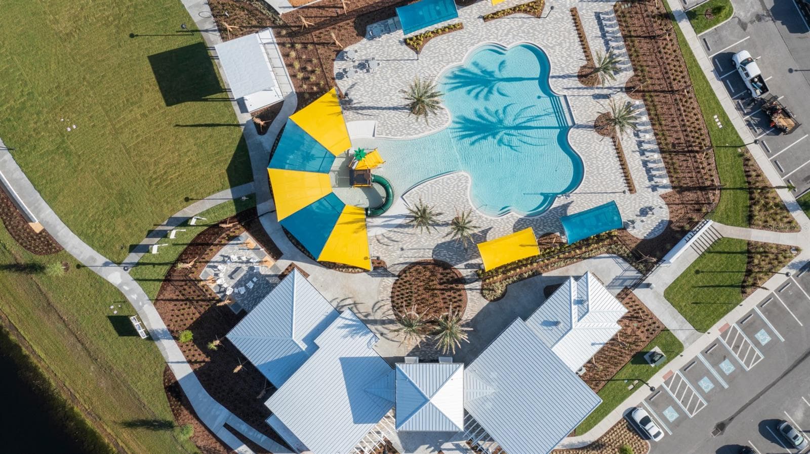 Community Pool (Aerial View) - 12446 MARITIME ST, ORLANDO