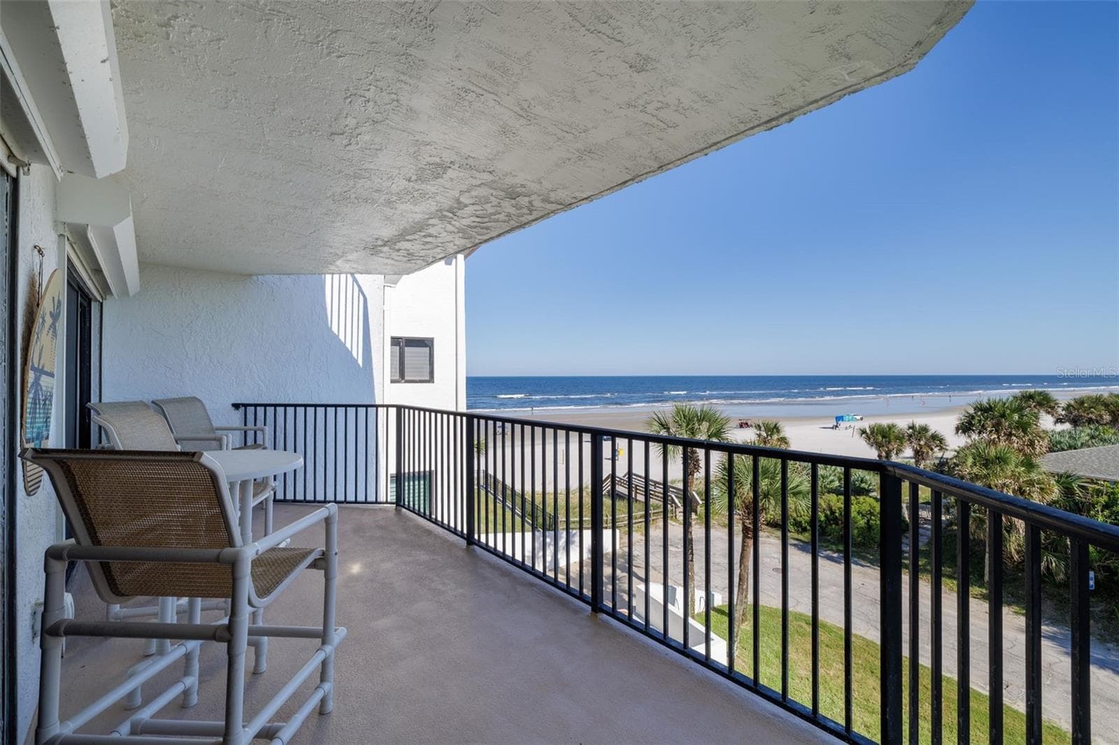 Spacious balcony overlooks the sandy beach & spectacular sunrises & sunsets. - 3001 S ATLANTIC AVE #531, NEW SMYRNA BEACH