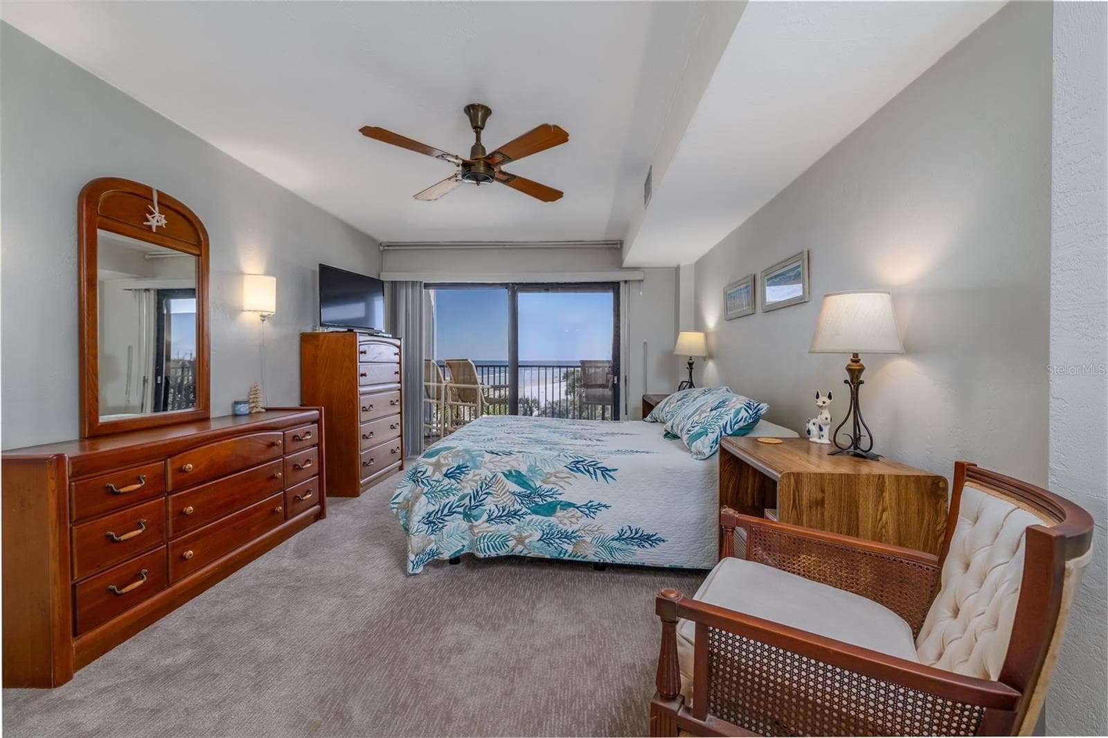 Master BR opens to oceanview balcony! - 3001 S ATLANTIC AVE #531, NEW SMYRNA BEACH