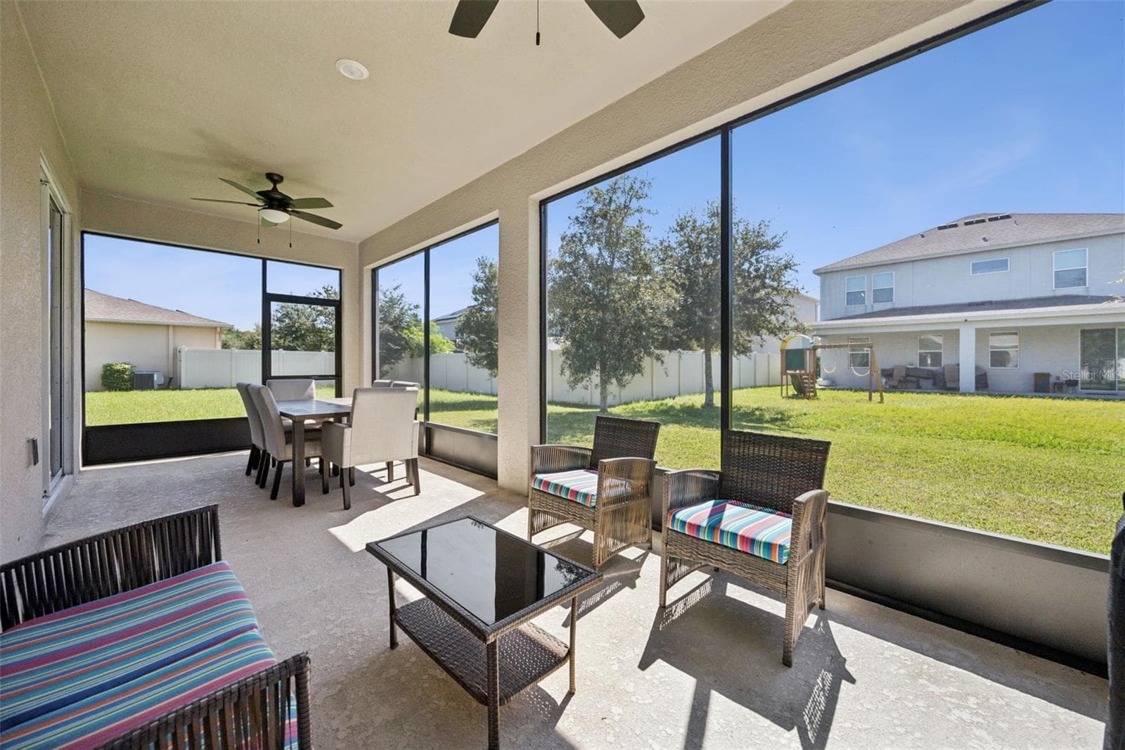 Lanai with Lighting & Ceiling Fans - 5309 AMERSHAM LN, ST CLOUD