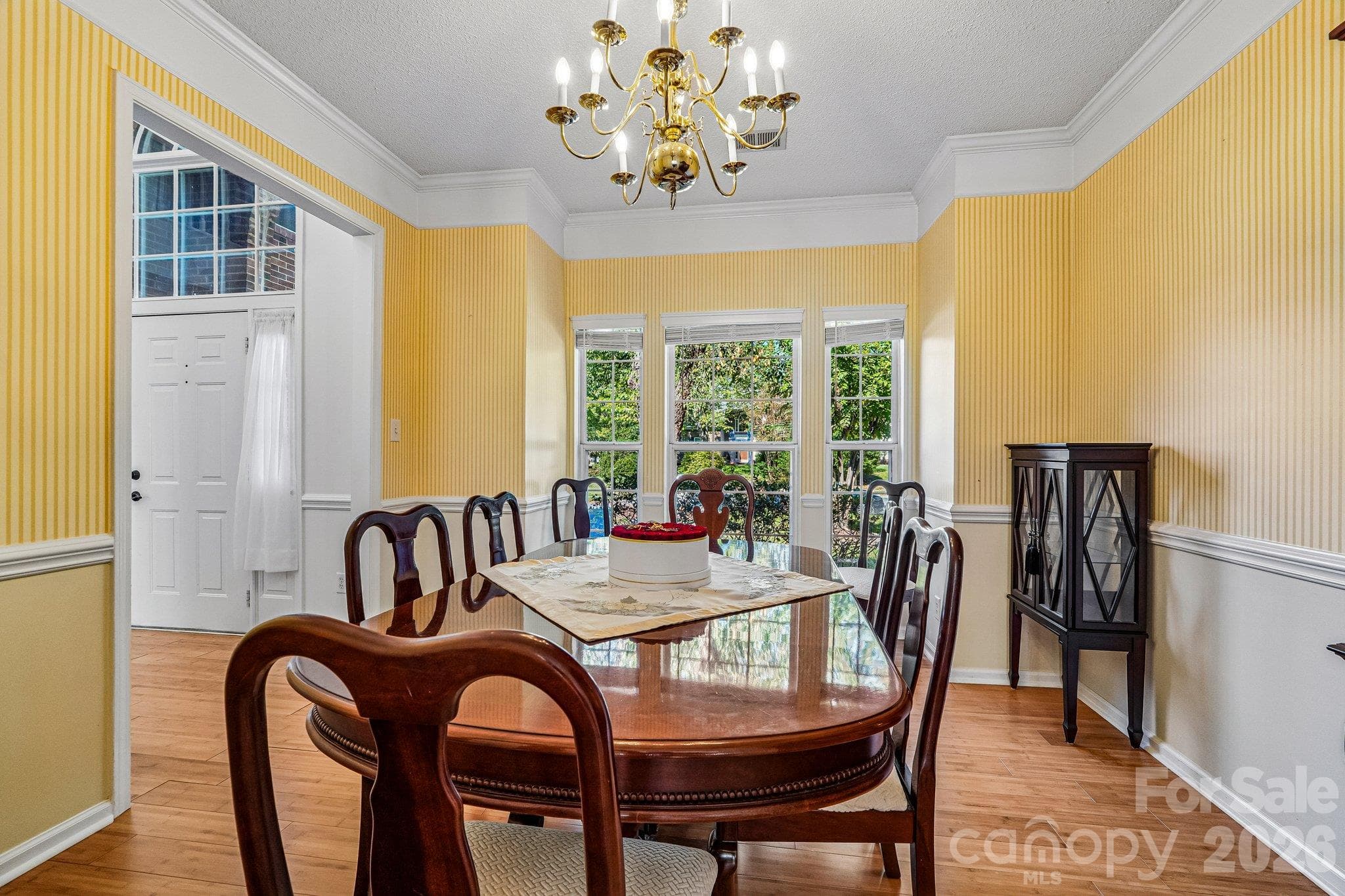 Formal dining room with direct access to the kitchen - 11207 Livingston Mill Road, Charlotte
