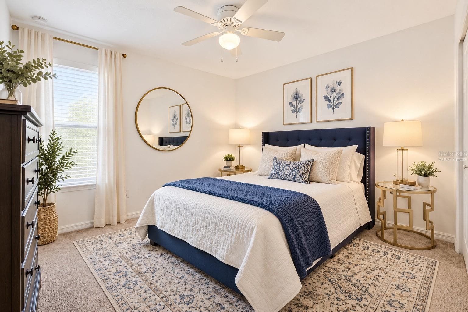 Bedroom 3 "virtually staged” - 13209 WILDFLOWER MEADOW DR, RIVERVIEW