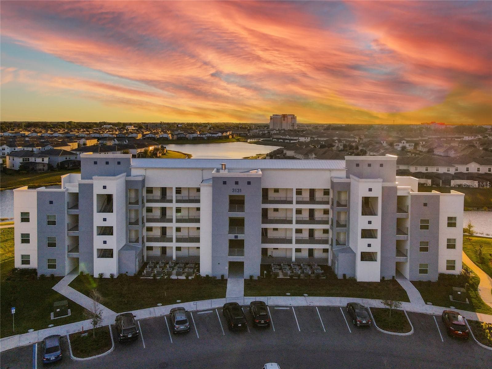 Aerial Front Building - 3131 PARADOX CIR #205, KISSIMMEE