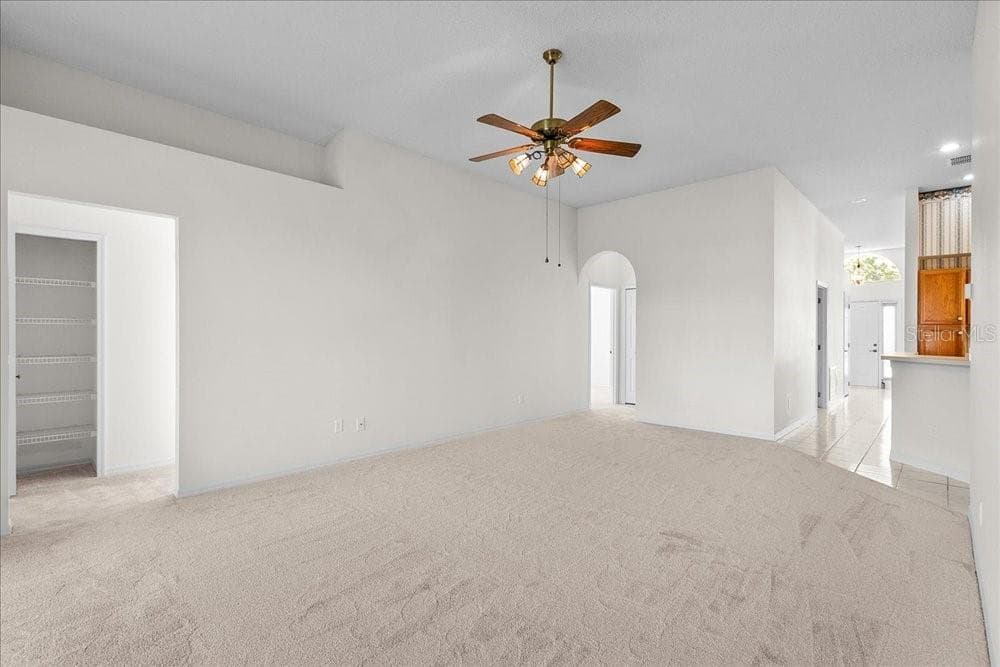to left bedroom #2 & #3 and full bathroom. straight is bedroom #4 & 1/2 bath. - 477 LAKEPARK TRL, OVIEDO