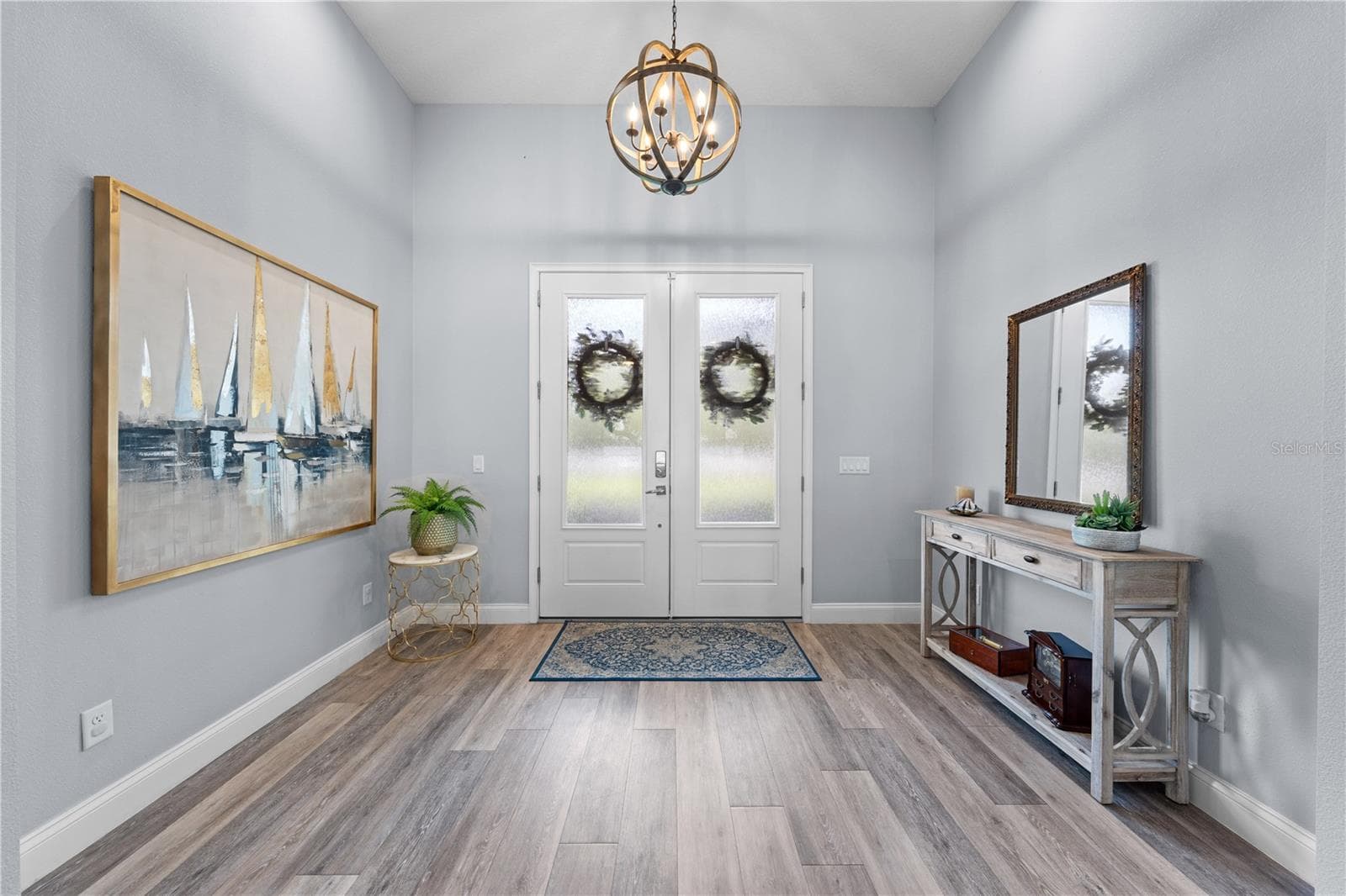 Interior view of the front entry doors and foyer - 590 EDEN DR, ST CLOUD