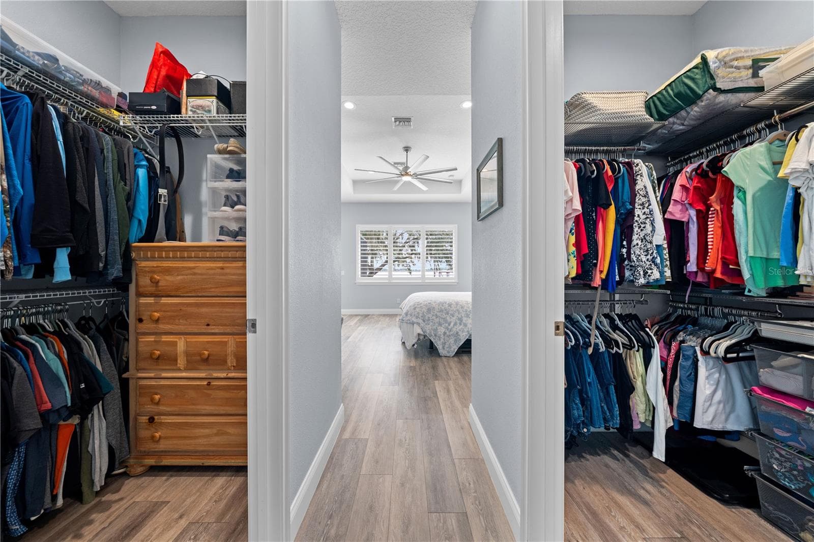 Dual closets in the primary bedroom - 590 EDEN DR, ST CLOUD