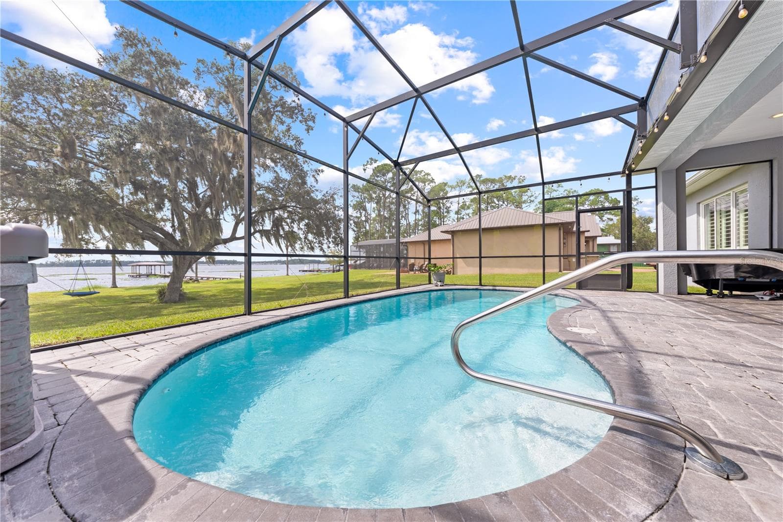 Chlorine pool with electric heater - 590 EDEN DR, ST CLOUD