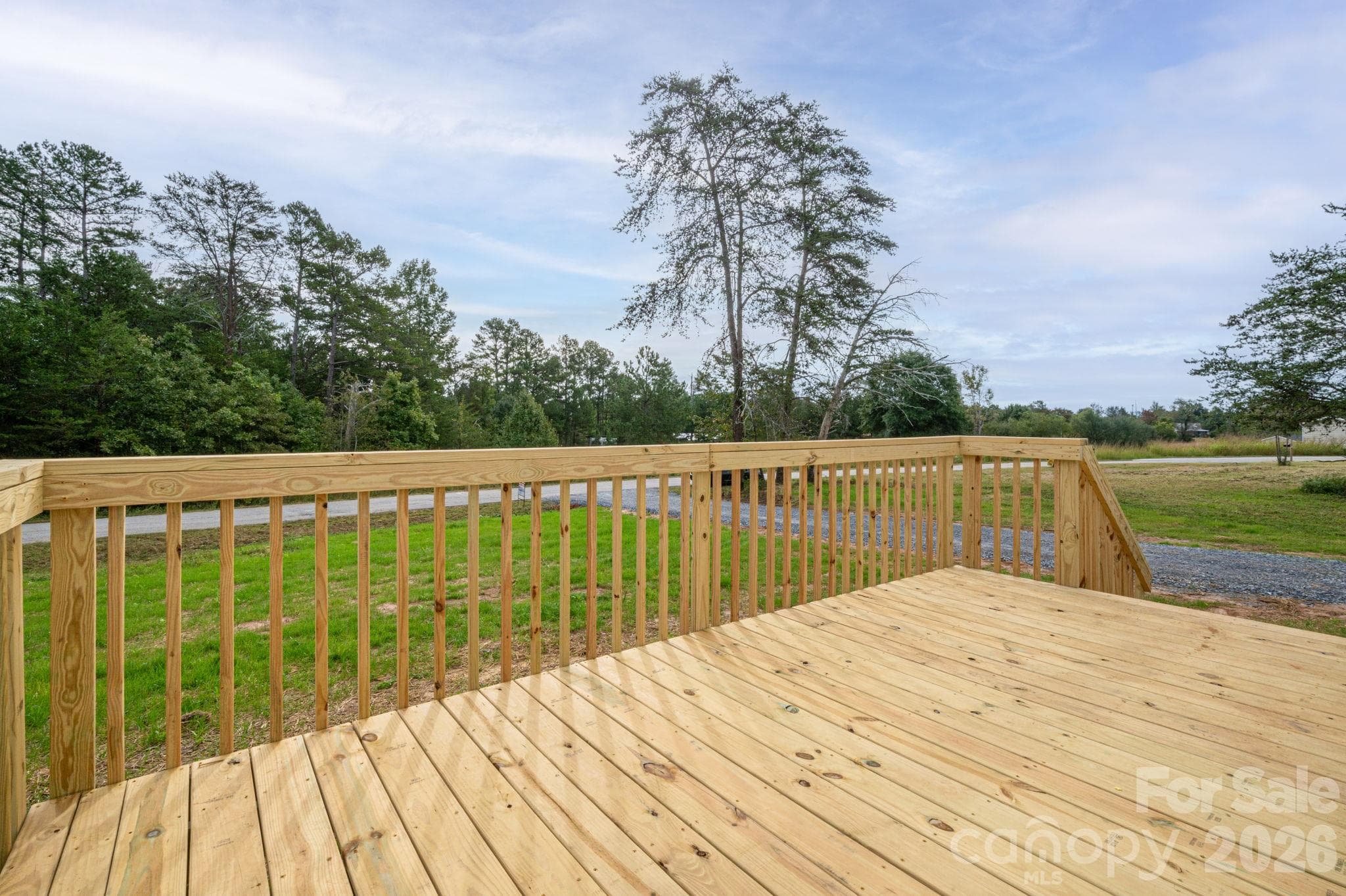 View from oversized front deck - 207 Grassy Field Court, Lawndale