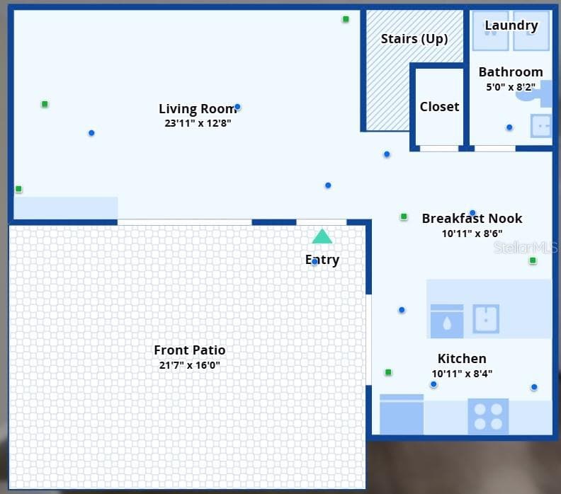 Floor plan 1st floor - 5278 MIDDLE CT #114, ORLANDO