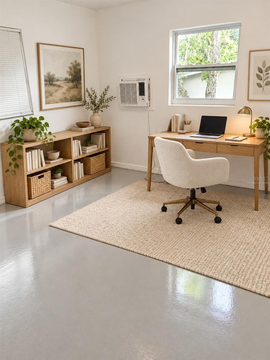 BEDROOM 2 / HOME OFFICE Virtually Staged - 43 S BARBOUR ST, BEVERLY HILLS
