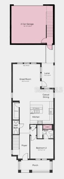 Floor 1 ~ Additional Highlights Include: 8' interior doors, tray ceiling package, wet bar at game room and shower in place of tub at bath 2 - 14743 FIELD DAISY DR, WINTER GARDEN