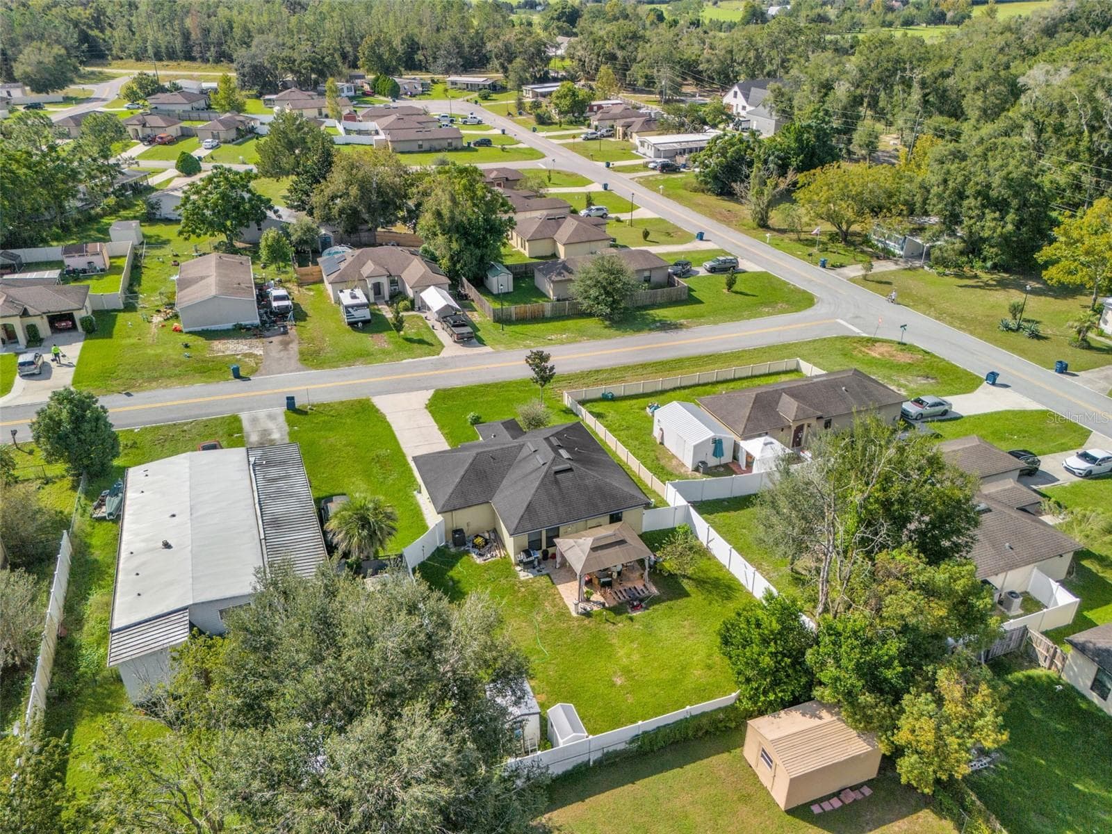 Aerial view of neighborhood - 26448 BERTRAM RD, BROOKSVILLE