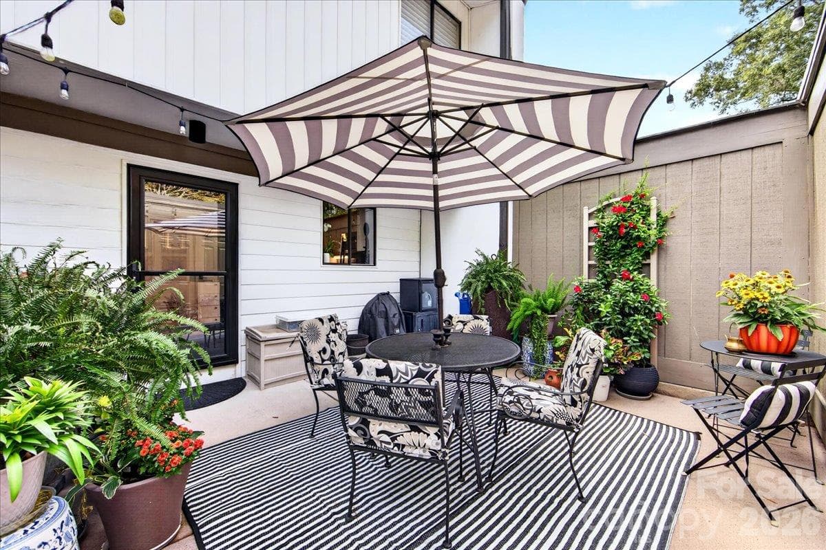 Enclosed Patio outside of the Kitchen - 3762 Winding Creek Lane, Charlotte