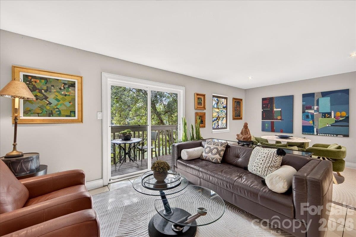 Balcony off Main Level Living Room - 3762 Winding Creek Lane, Charlotte