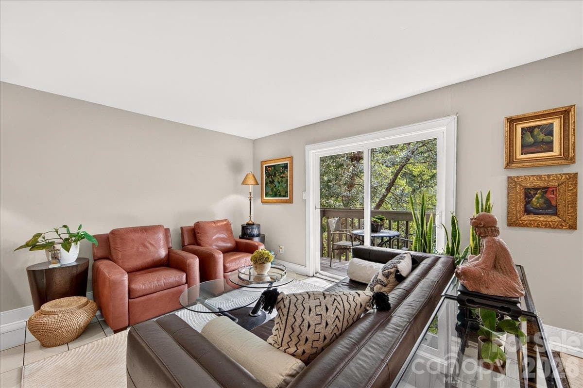 Open Living Room with Balcony - 3762 Winding Creek Lane, Charlotte