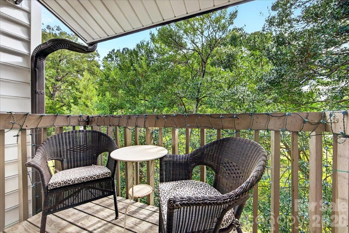 Balcony Off Main Level Living Room - 3762 Winding Creek Lane, Charlotte