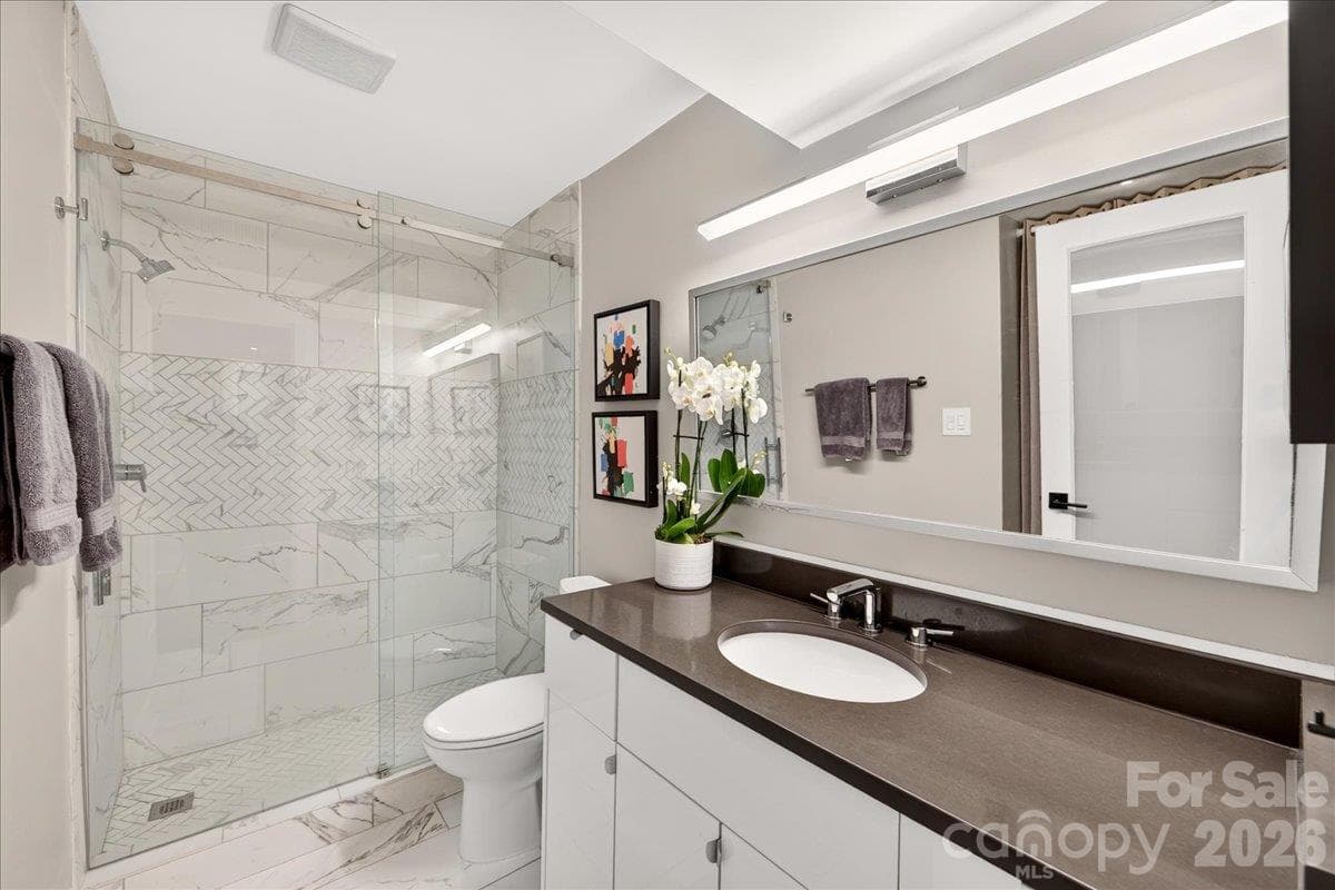 Lower Level Full Bathroom - 3762 Winding Creek Lane, Charlotte