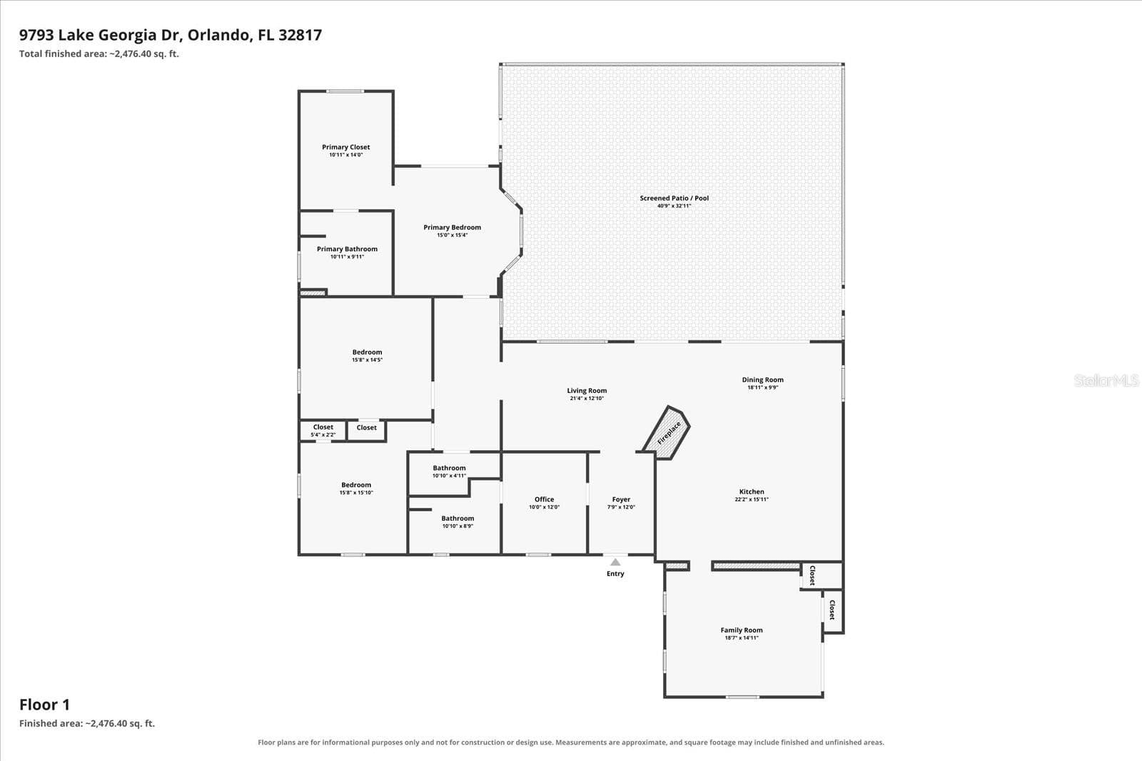 Floorplan - 9793 LAKE GEORGIA DR, ORLANDO