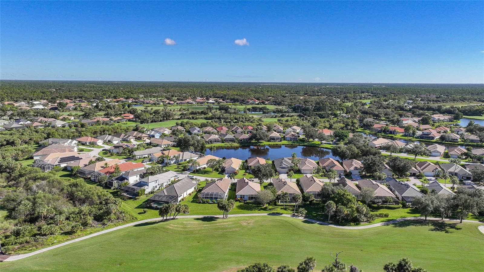 Back of home - 3339 OSPREY LN, PORT CHARLOTTE