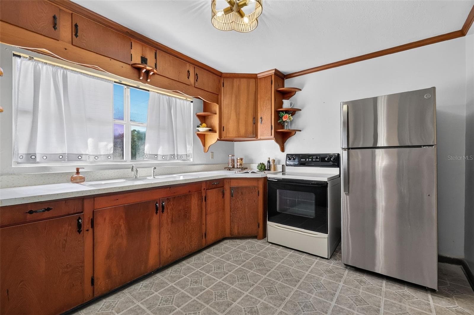 Kitchen with original hard wood cabinets - 519 HUEY ST, WILDWOOD