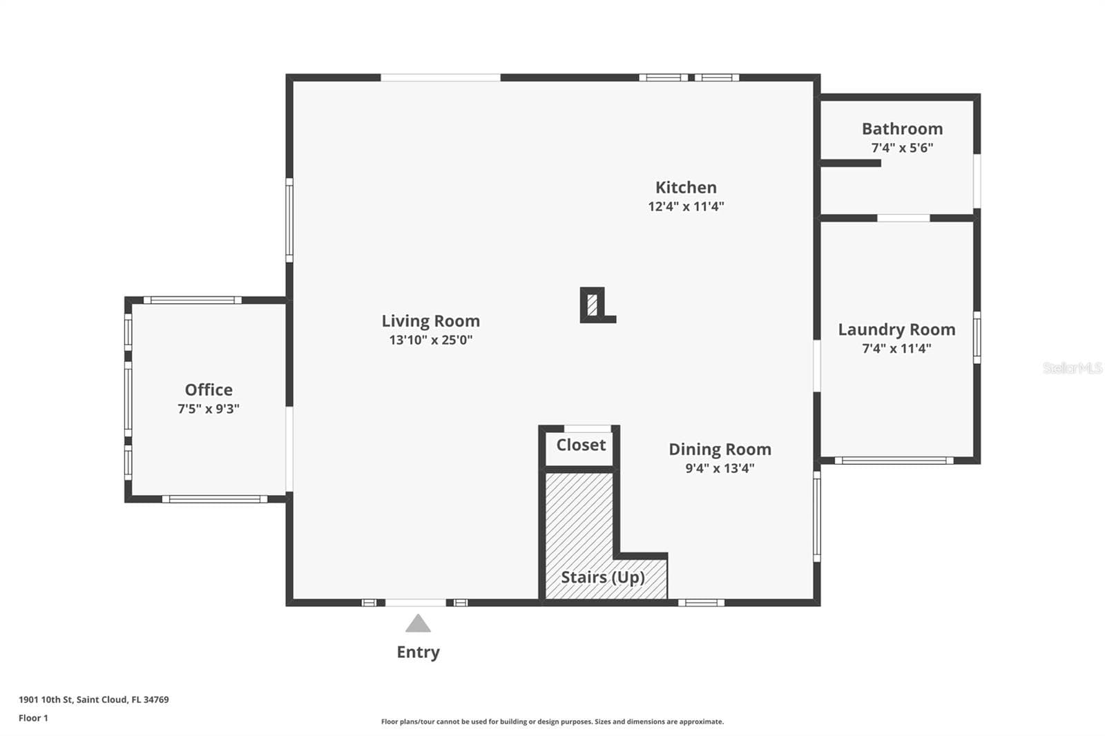 Floorplan for First Floor - 1901 10TH ST, ST CLOUD
