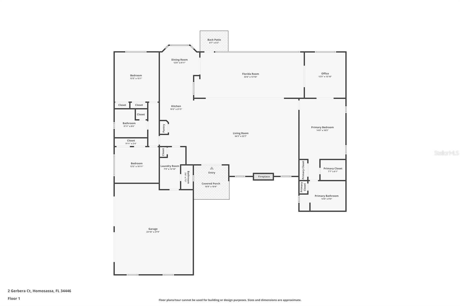 Single Family Residence at 2 GERBERA CT, HOMOSASSA, photo 8 of 72