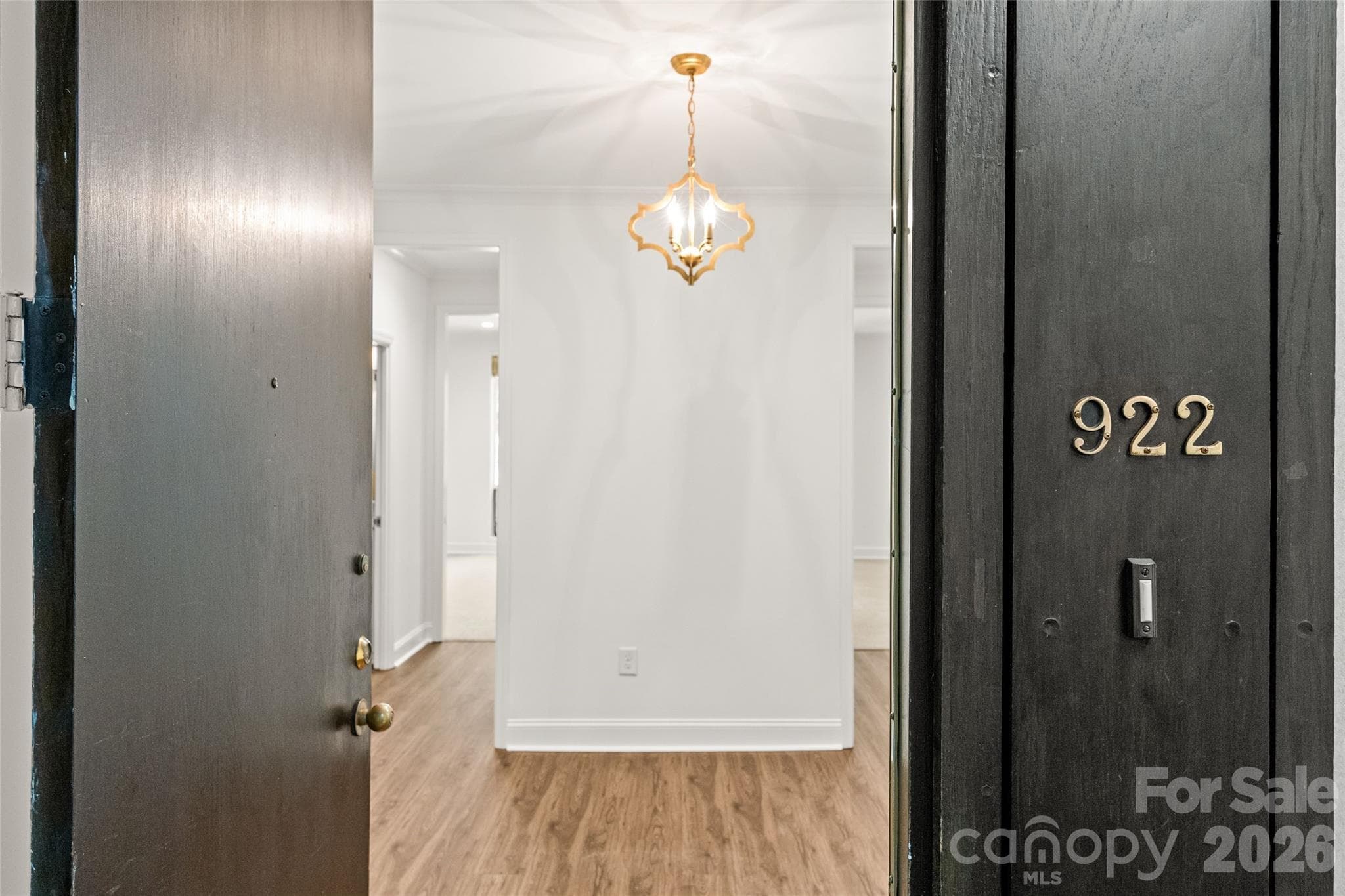 Front door and Foyer - 922 Cherokee Road, Charlotte