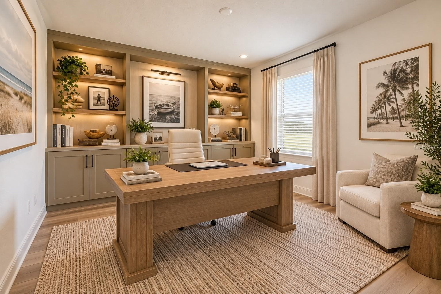 Home Office Digitally Staged - 8924 DEEP HORIZON LOOP, PARRISH
