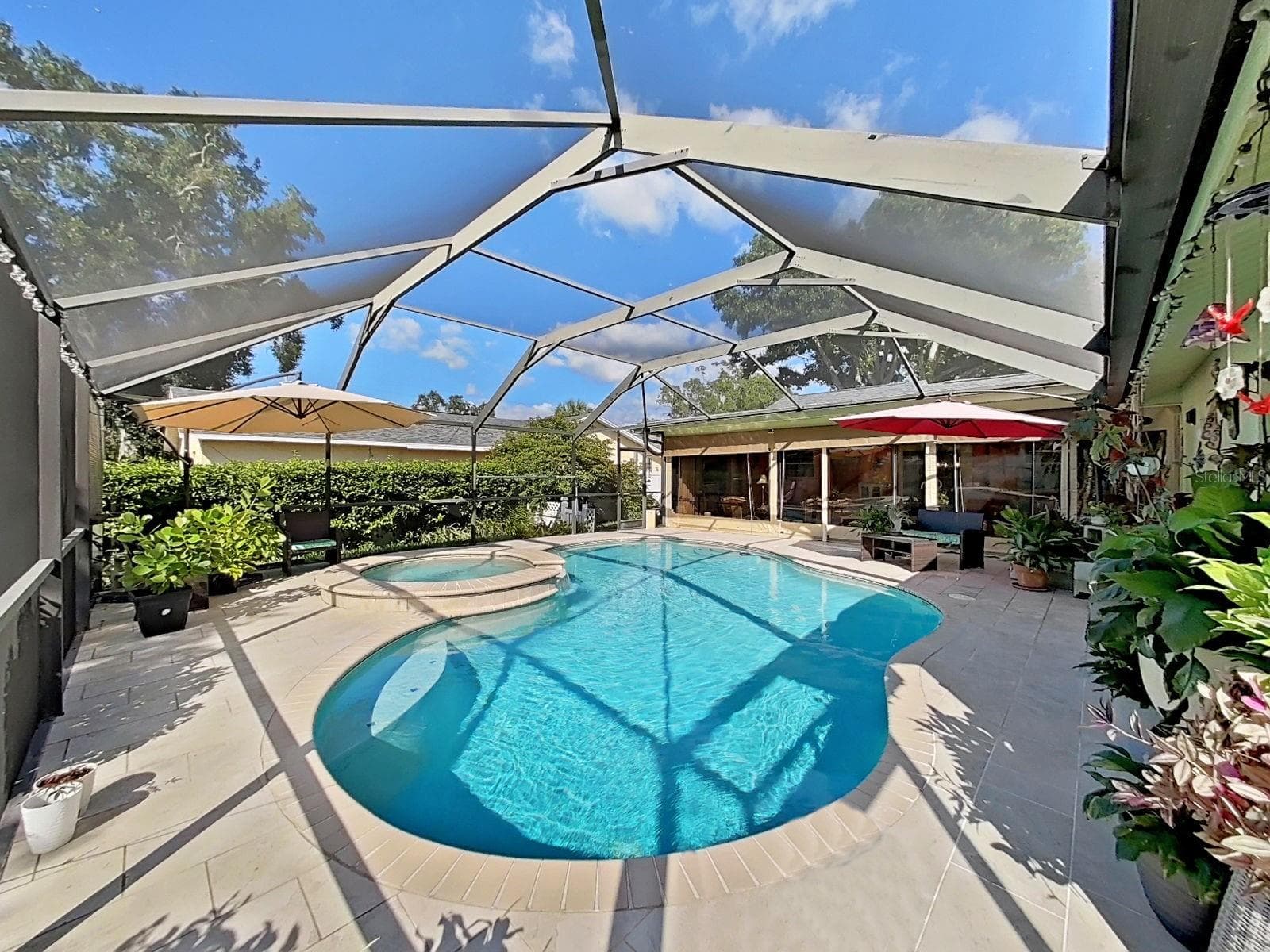 Pool area - 169 FOXCROFT DR W, PALM HARBOR