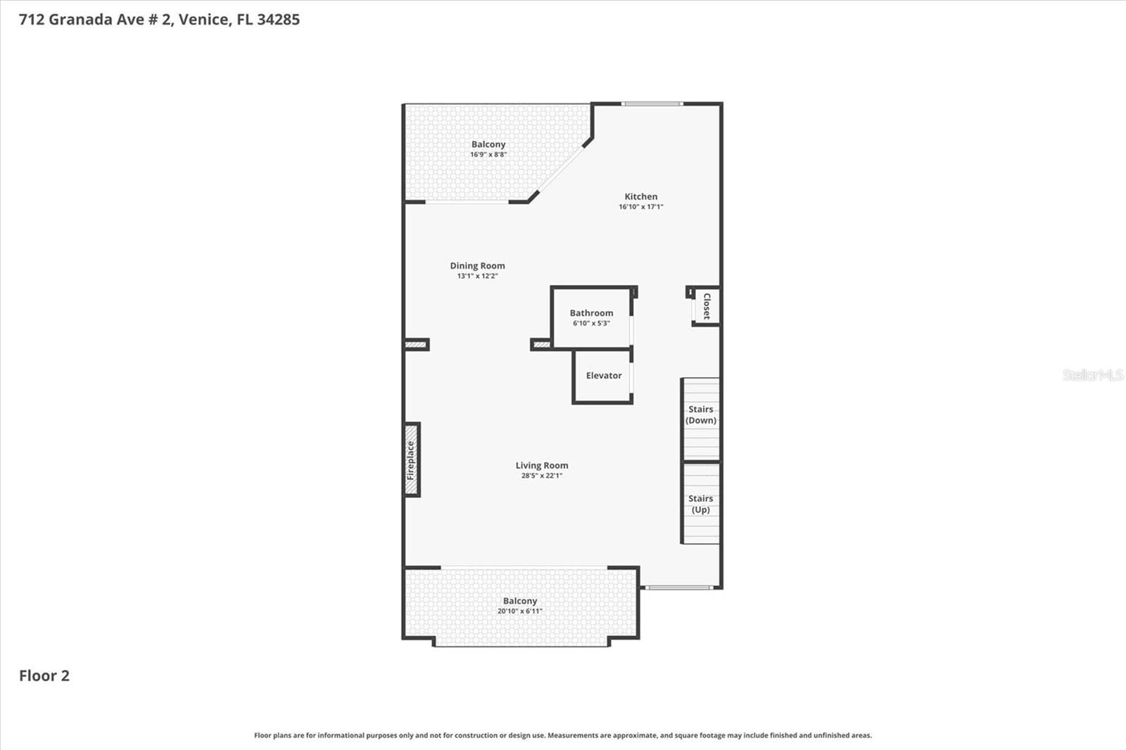 2nd Floor Floor Plan - 712 GRANADA AVE #2, VENICE