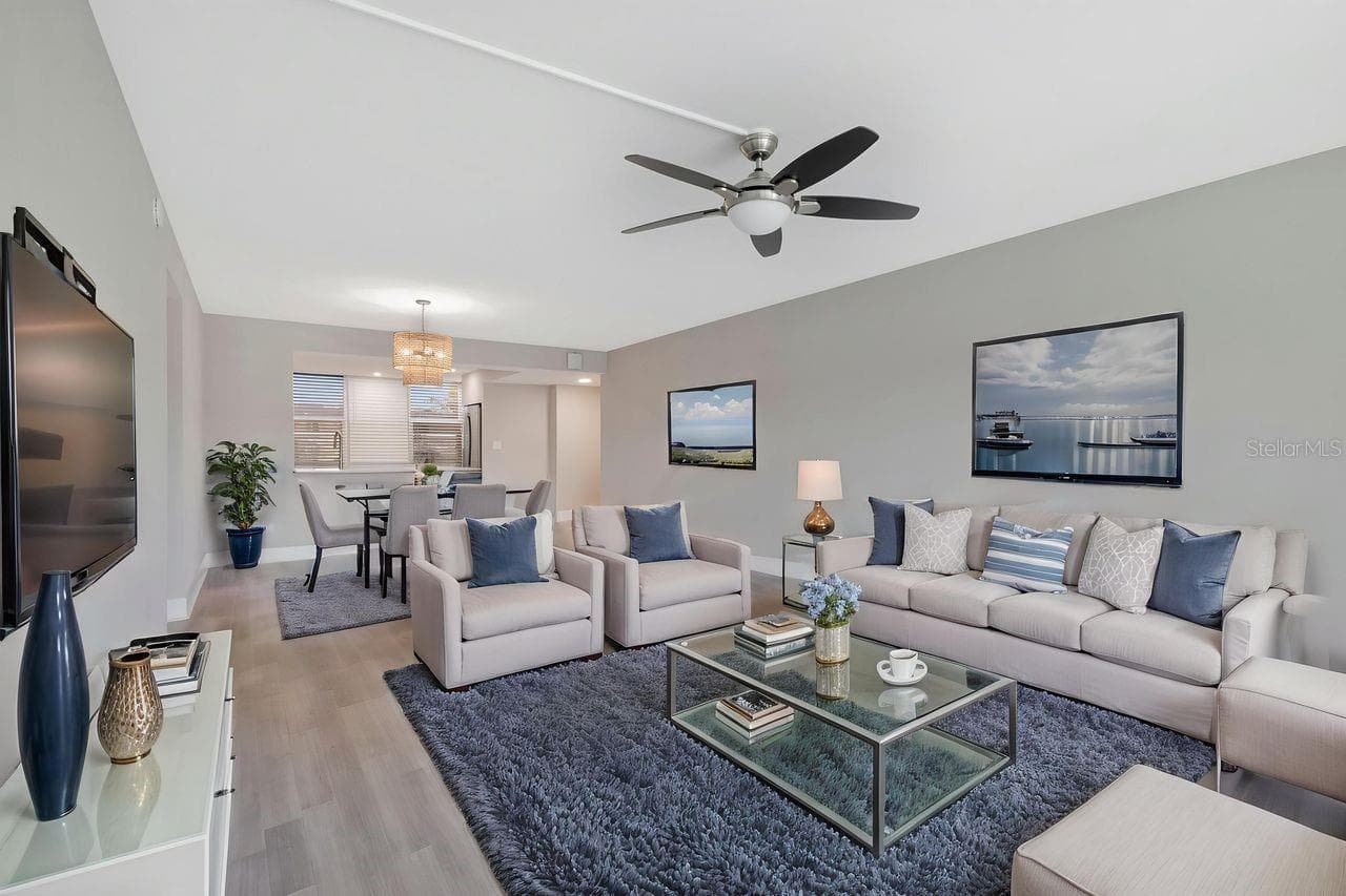 Virtual living/dining - 7645 SUN ISLAND DR S #101, SOUTH PASADENA