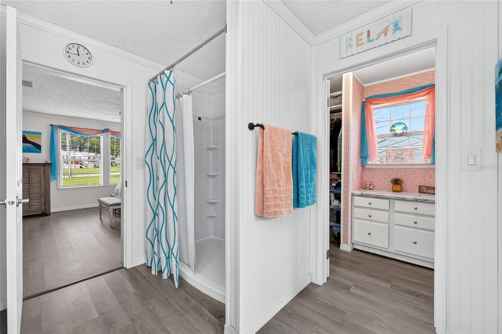 Master bathroom-Walk-in shower/closet vantage point - 12647 SE 102ND AVE, BELLEVIEW